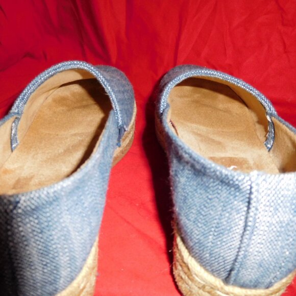 9.5M NATURALIZER PLATFORM ESPADRILLE DENIM BLUE FABRIC THEA - Picture 4 of 12